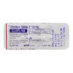 クロフィ100 クロミドジェネリック クロミフェンクエン酸塩 100mg 錠 シート情報